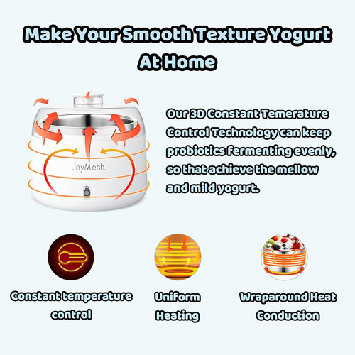 Máquina Compacta Para Hacer Yogur Griego Con Control De Temp