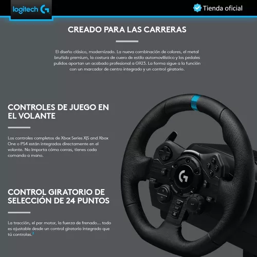 Volante Logitech G923 TrueForce Gaming/ Pedales + Palanca Driving Force /  PS4-PS5 Pc - Nimavi Store