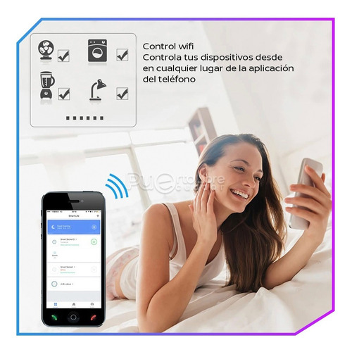 Imagen 9 de 10 de Toma Corriente Inteligente Smart Wifi Alexa Asistente Google