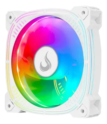 Fan Gamer Rise Mode Aura Frost Pro Turbine Pwm Argb 5v 120mm Branco