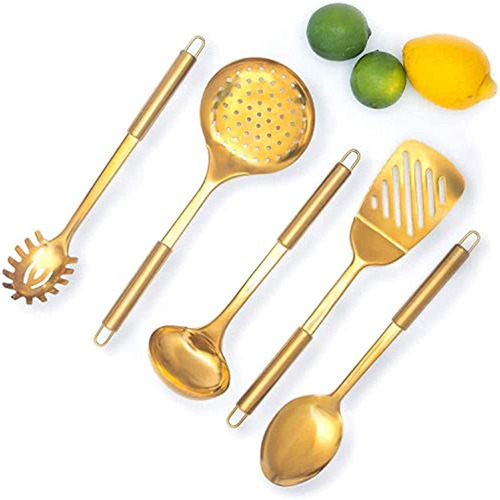 Goldbrass Utensilios De Cocina Para Cocinar Y Servir Moderno