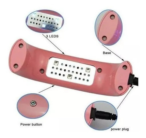 Lampara Led Para Uñas Secado Rapido Uv Varios Modelos