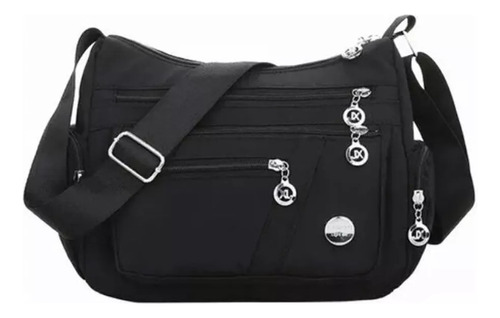 Negro Excelente Resistente Al Agua Crossbody Bolsa De Hombro