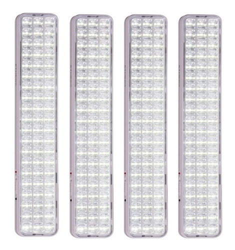 Luces Luz Emergencia 60 Leds Recargable 220v 8hs 8w X 4 Uni