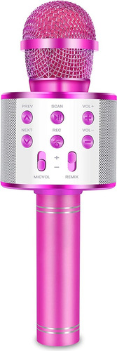 Micrófono Inalámbrico Con Parlante, Karaoke Bluetooth Usb   