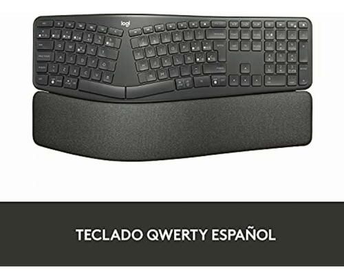 Logitech - Ergo K860 Teclado Inalámbrico Multidispositivo