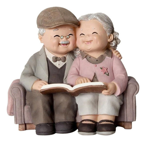 Figurine Elderly Couple Valentine's Day Gift 2024
