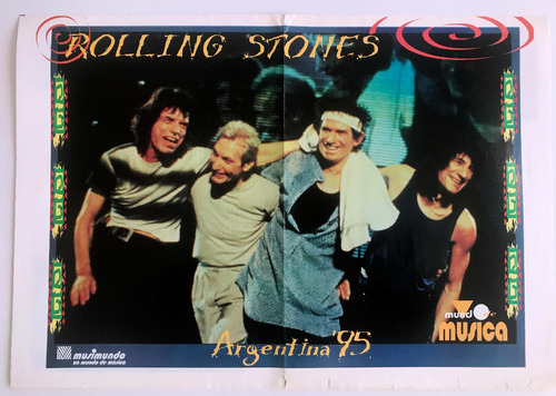 Rolling Stones Poster Gira Argentina 1995