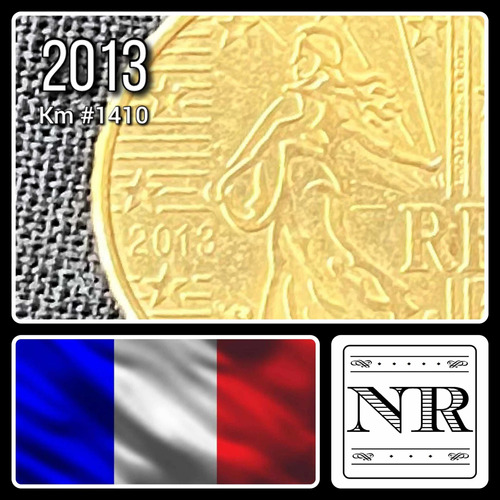 Francia - 10 Euro Cent - Año 2013 - Km #1410 - Sembradora