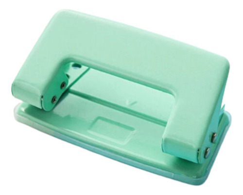 Perfurador Manual De Papel Furo Duplo Tons Pastéis Cor Verde-claro Forma Da Perfuração Círculo