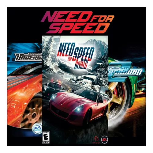 Need For Speed Underground 1 + 2 + Rivals Versão Pc