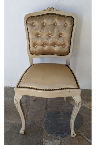 Silla Antigua, Estilo Francesa, Luis Xv, Alto Total 88cm