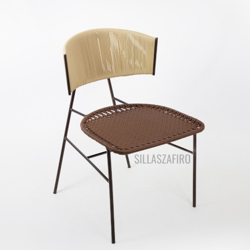 Sillas Comedor Tejida Artesanales Mimbre Fija Moderna Jardín