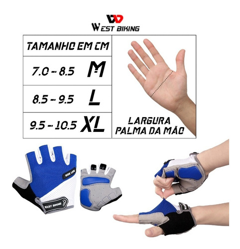 Luva Ciclismo Para Bike Feminina Confortável Proteção Gel