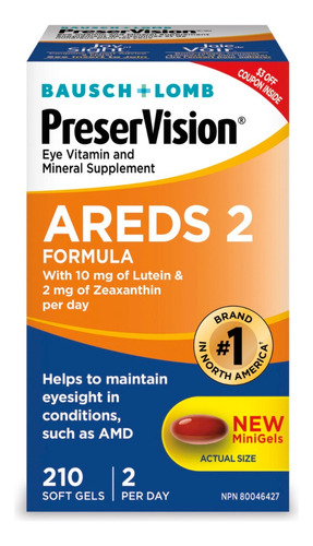 Preservision Areds 2 Formula Luteina Zeaxanth 210 Softgels