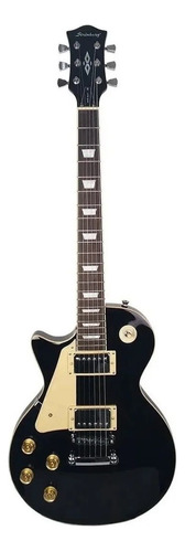 Guitarra elétrica para  canhoto Strinberg LPS Series LPS230 les paul de  tília black brilhante com diapasão de pau-rosa