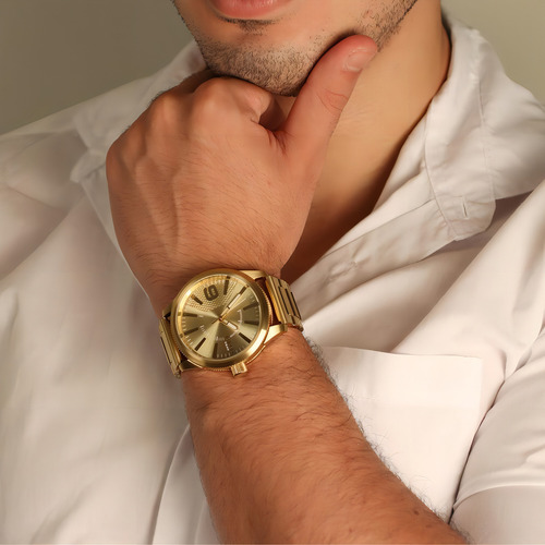 Relógio Diesel Masculino Dourado- Dz1761b1 C2kx