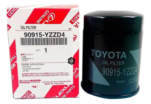 Filtro Aceite Toyota 4runner Fortuner Hilux 2.7 Prado Meru