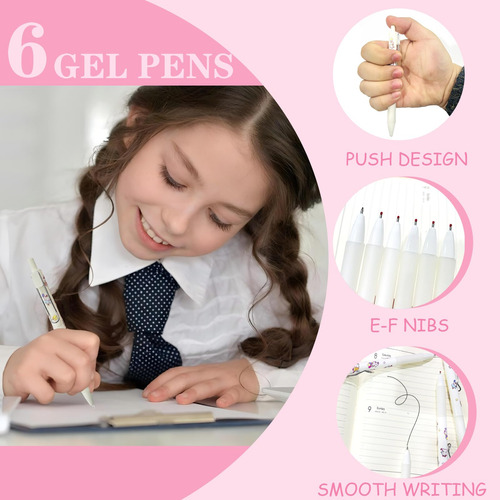 Set De Material Escolar Con Diseño De Unicornio De Tsilrmsaf
