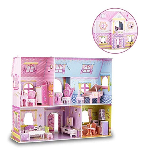 Wisestar - Kits De Casa De Muñecas En 3d Con Castillo De Pri