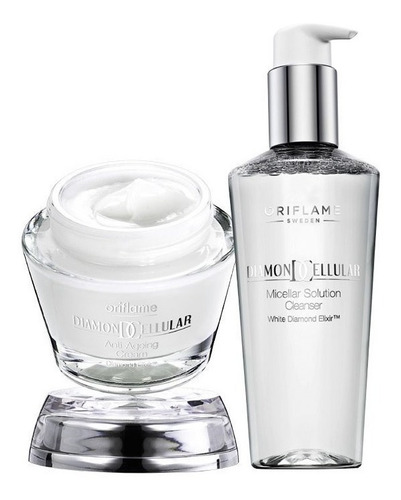 Imagen 1 de 4 de Set Antiarrugas Agua Micelar + Crema Facial Diamond Cellular
