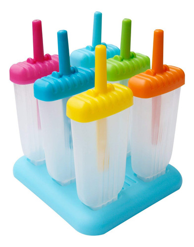 Molde Para Paletas Heladas Con 6 Cavidades Para Hacer