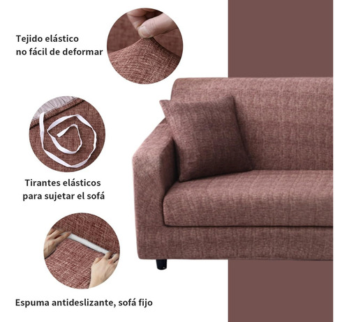 Funda Para Sofa Cama, Cubre Sofa 3 Plazas Elástica Protector