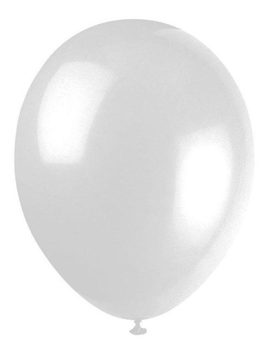 Balão Liso Número 9 Com 50 Unidades Látex Branco 20 Pacotes