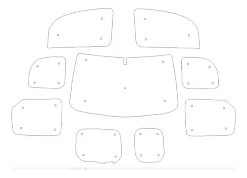 Kit De Cortinas Para Renault Kangoo + Con Puertas De Granero