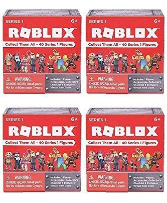 Roblox Series 1 Action Figura Mystery Box Set De 4 Cajas 186 285 En Mercado Libre - roblox mystery figure serie 1 roblox acción caja misteriosa