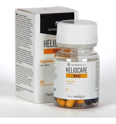 Imagen 2 de 6 de Heliocare 360 Protector Solar Oral 30caps. Bloqueador Solar