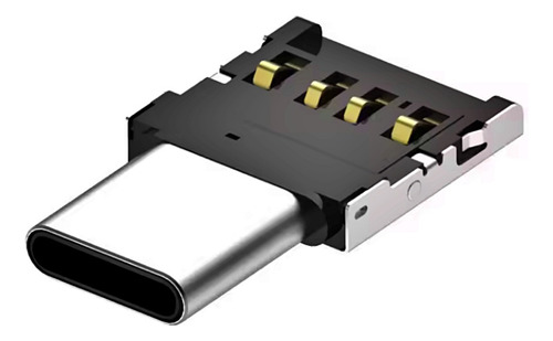 Otg Tipo C Adaptador Otg Para Usb 2.0 Plateado