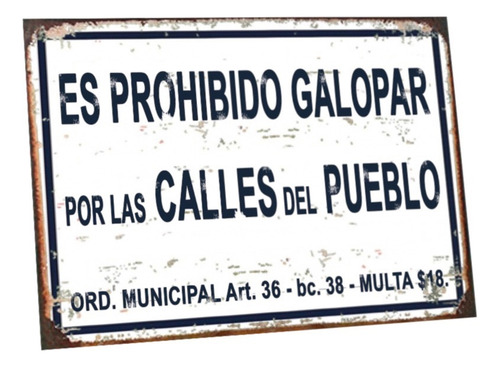 Cartel De Chapa Frases Vintage Barbacoa Parrillero Bar