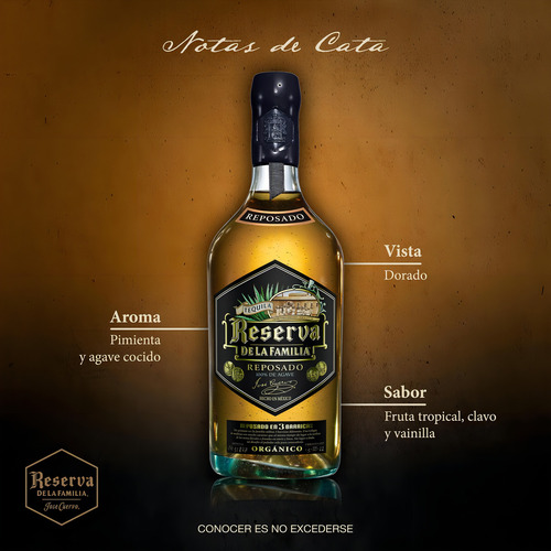 Tequila Reserva Reposado Orgánico 750ml
