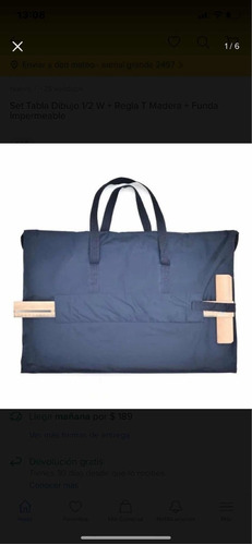 Imagen 1 de 9 de Set Tabla De Dibujo 1/4w+regla T+ Funda Impermeable V Color
