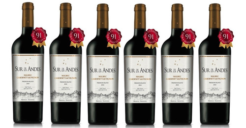 Vino Sur De Los Andes Premium Blend X6 - Durigutti