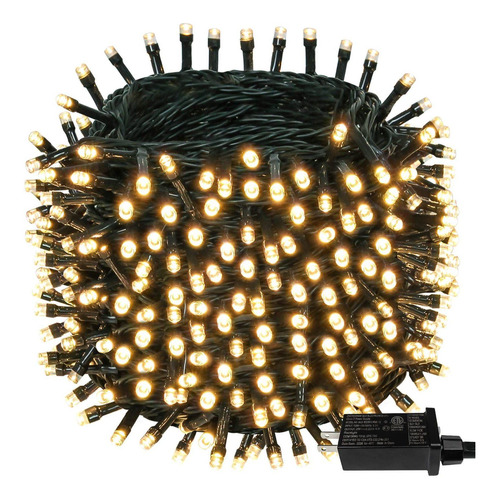 Kaq - Tira De Luces De Navidad De 115 Pies, 300 Luces Led Bl