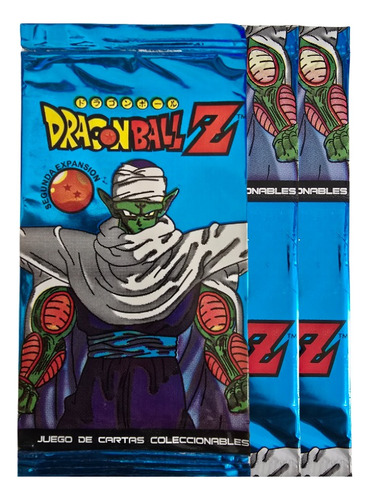 Dragon Ball Z Sobres Cromeros X3 Expansiones Sellados 2007/8 Azul X3 Sobres
