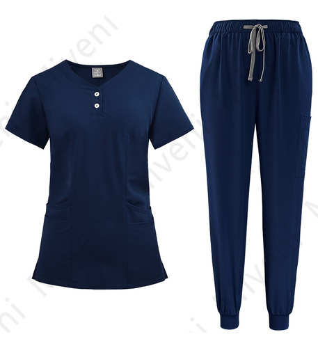 Pijama Quirúrgica Scrub Jogger Uniforme Antifluido Miveni