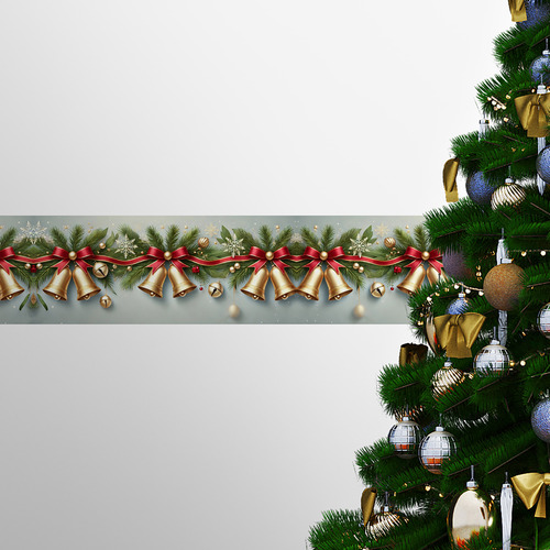 Navidad En Vinilo Cenefas Adhesivas De Lujo De 10 Cm