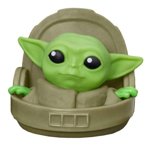 Luminária Abajour Disney Star Wars Baby Yoda Usare Cor da cúpula Verde-claro Cor da estrutura Marrom-claro