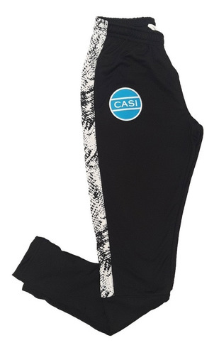 Imagen 3 de 5 de Pantalon Chupin Negro Club Atletico De San Isidro Casi