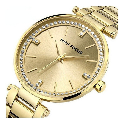 Mini Focus 0031l Relojes De Cuarzo Con Diamantes Simples