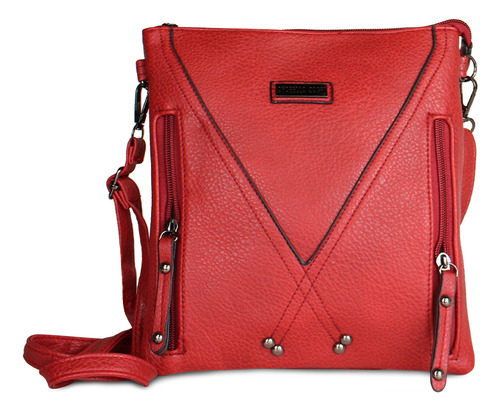 Cartera Bandolera Pascal Roja Anabella Sachi