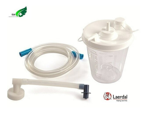 Kit Vaso De Succión 800ml Con Tubo Lcsu 4 Laerdal