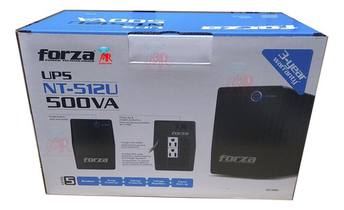  Ups Forza Nt-512u 500va/250w 220v Rj11 45-65hz