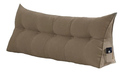 Almofada Cabeceira Ana Cama Queen 160cm Suede Capuccino