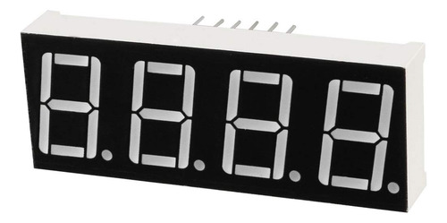 2 Piezas De Display 7 Segmentos 4 Dígitos Rojo Catodo Comun