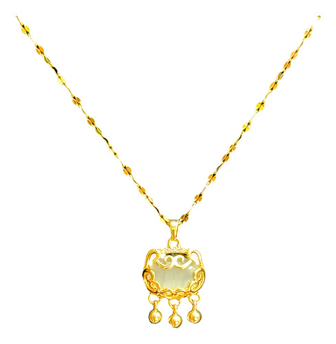 Collar Hello Kitty Gato Acero Inoxidable Con Piedra De Agua