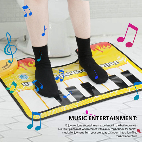 Alfombrilla Para Inodoro Con Teclado De Piano Inodoro Con Al